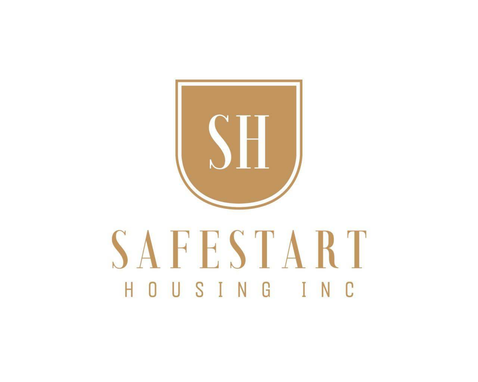 SAFESTART HOUSING INC. gold shield logo
